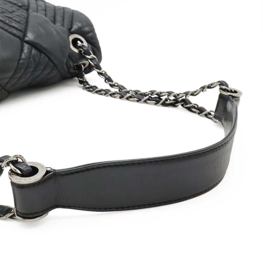 CHANEL シャネル ココマーク チェーンショルダー ショルダーバッグ トートバッグ キルティング レザー ブラック 黒 シルバー金具 | CHANEL | 03