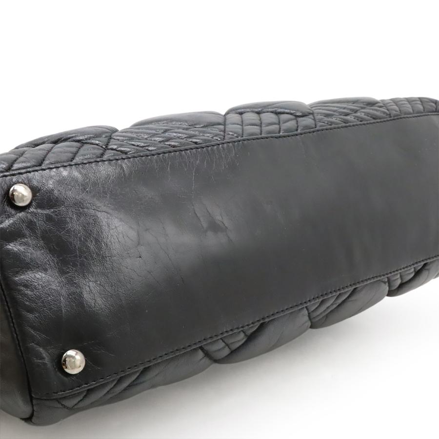 CHANEL シャネル ココマーク チェーンショルダー ショルダーバッグ トートバッグ キルティング レザー ブラック 黒 シルバー金具 | CHANEL | 05