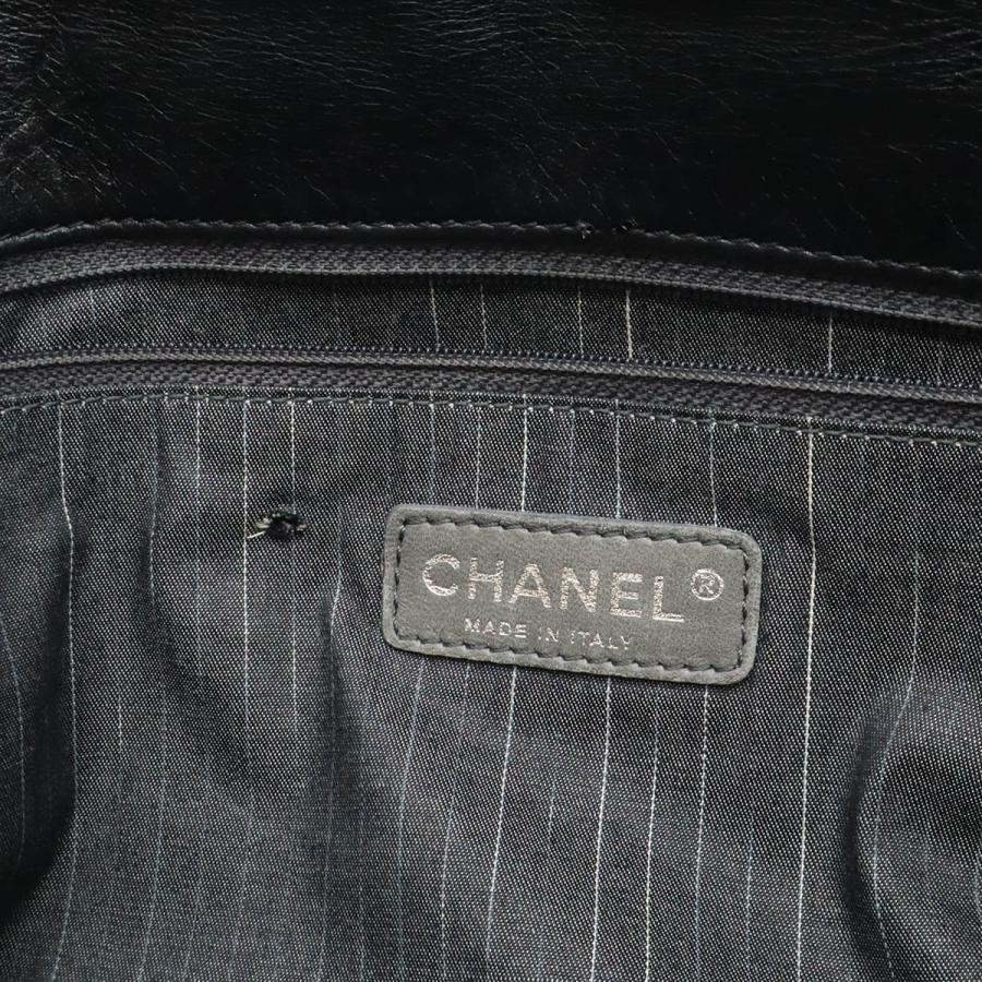 CHANEL シャネル ココマーク チェーンショルダー ショルダーバッグ トートバッグ キルティング レザー ブラック 黒 シルバー金具 | CHANEL | 08