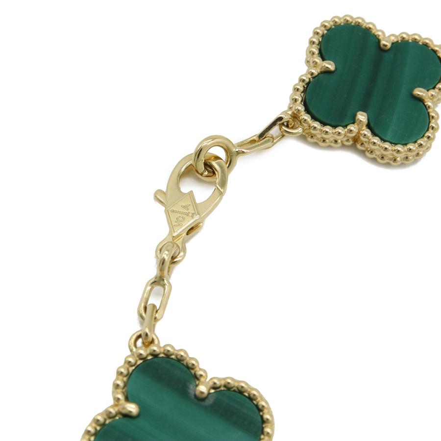 Van Cleef & Arpels ヴァン クリーフ & アーペル ヴィンテージアルハンブラ ブレスレット 5モチーフ K18 ダイヤ マラカイト　 VCARO7GQ00 | Van Cleef ＆ Arpels | 04