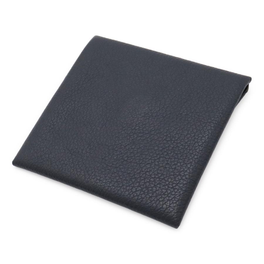 HERMES エルメス バスティア コインケース 小銭入れ コインパース ヴォーエプソン レザー ブルーニュイ 濃紺 ネイビー シルバー金具 | HERMES | 01