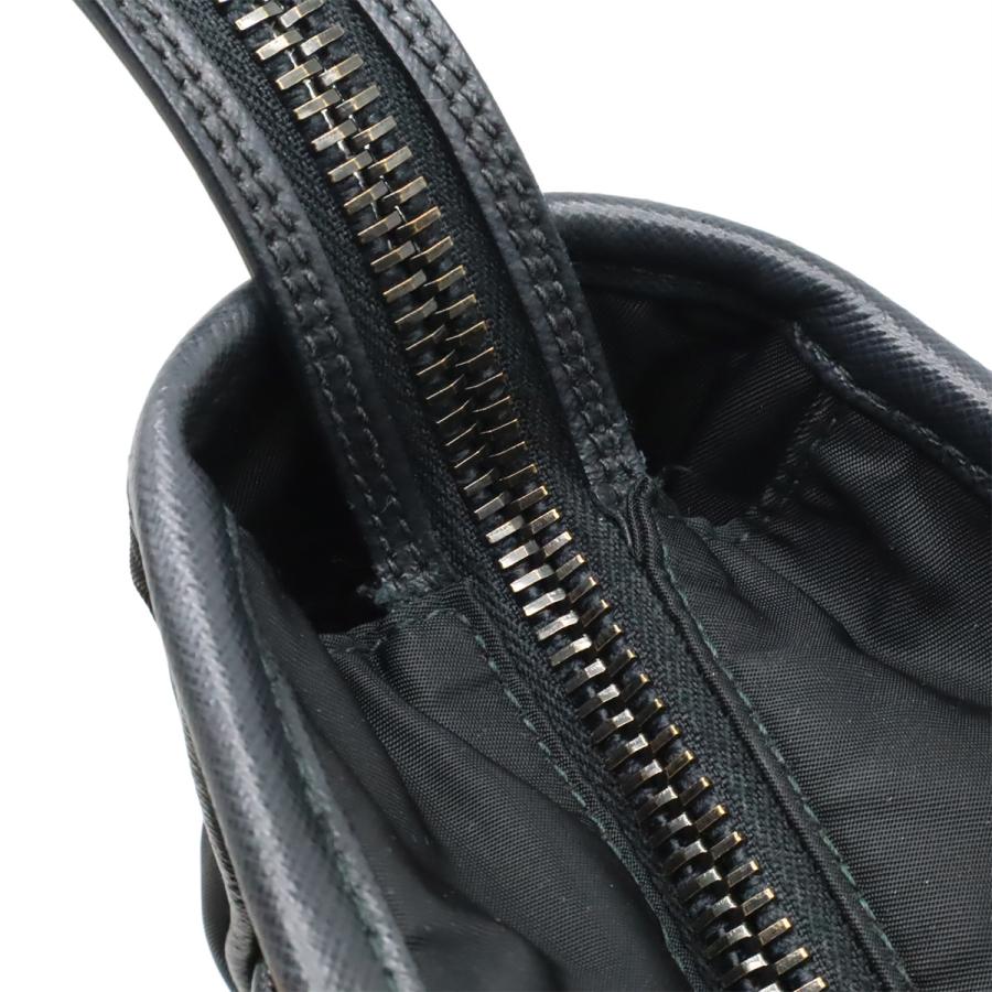 PRADA プラダ トライアングルロゴ トートバッグ 2WAY ショルダーバッグ 斜め掛け ナイロン レザー ブラック 黒 シルバー金具 2VG032 | PRADA | 07