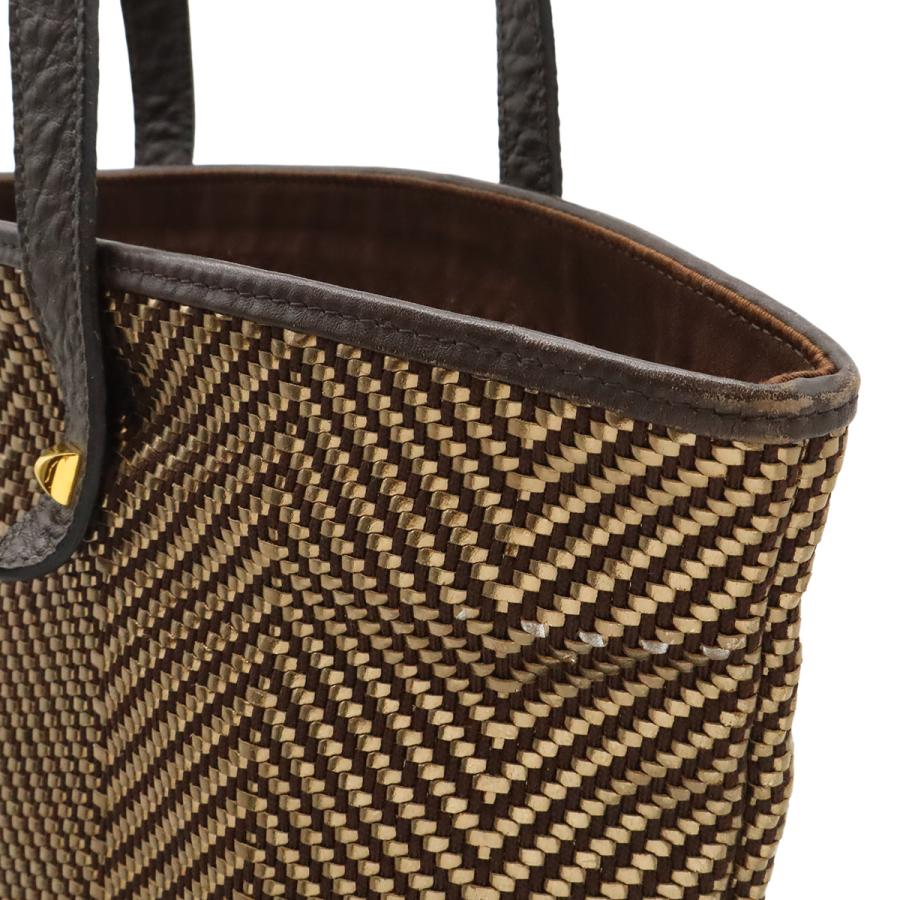 HERMES エルメス チェンナイMM レザー シルバーxベージュ トートバッグ 