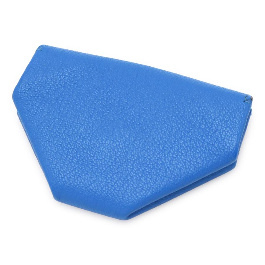 HERMES エルメス ル ヴァンキャトル ルヴァンキャトル コインケース 小銭入れ コインパース シェーブル レザー ブルー 青 シルバー金具 D刻印 | HERMES | 01