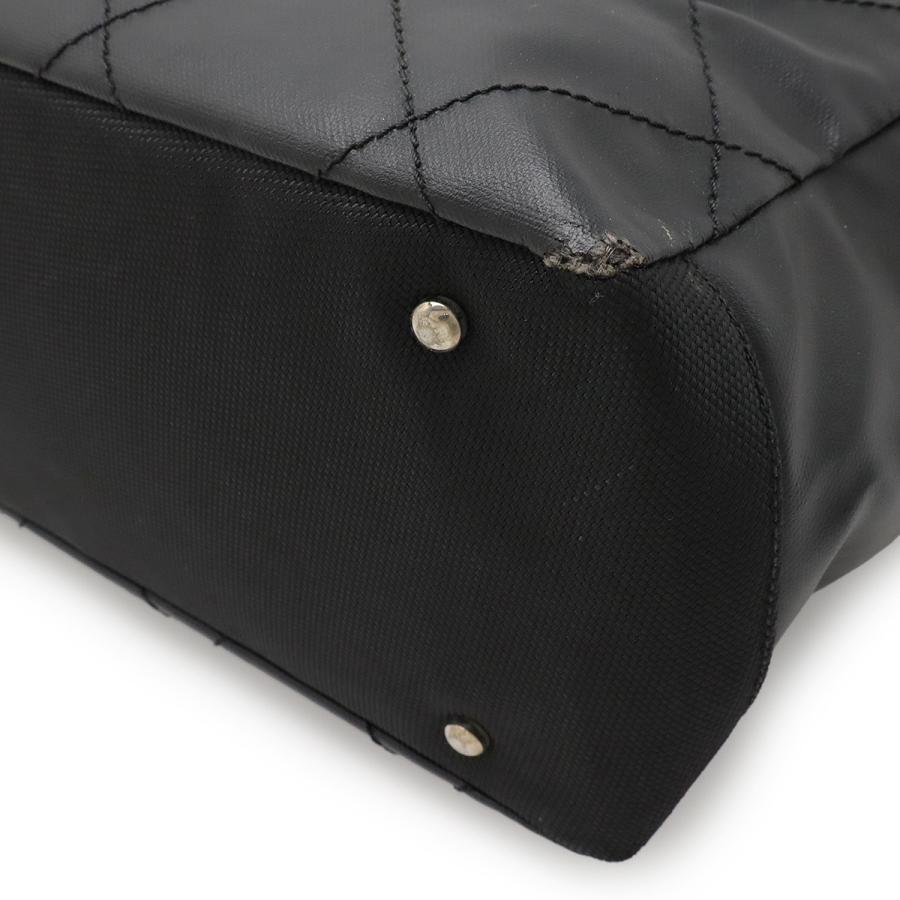CHANEL シャネル パリビアリッツ トートMM トートバッグ ハンドバッグ コーティングキャンバス ブラック 黒 シルバー金具 A34209 | CHANEL | 02