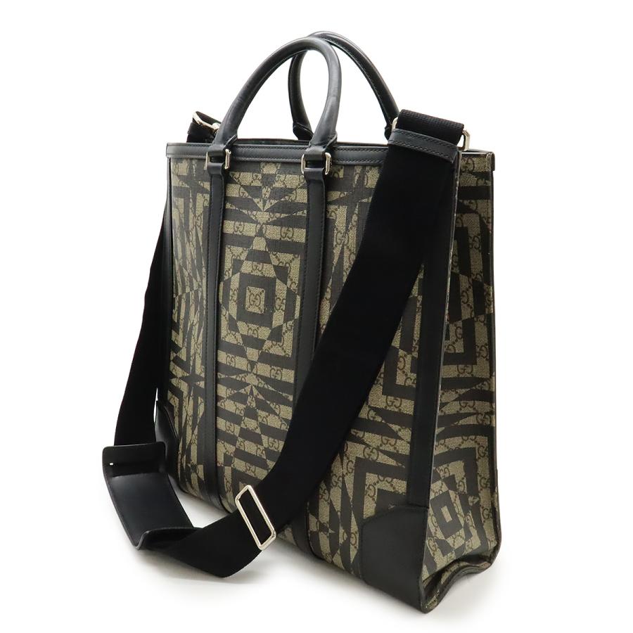 GUCCI グッチ GGカレイド GGカレイドスコープ トートバッグ 2WAY ショルダーバッグ 斜め掛け PVC レザー ベージュ ブラック 黒 406387 GUCCI（グッチ） GGカレイド GGカレイドスコープ トートバッグ 2WAY