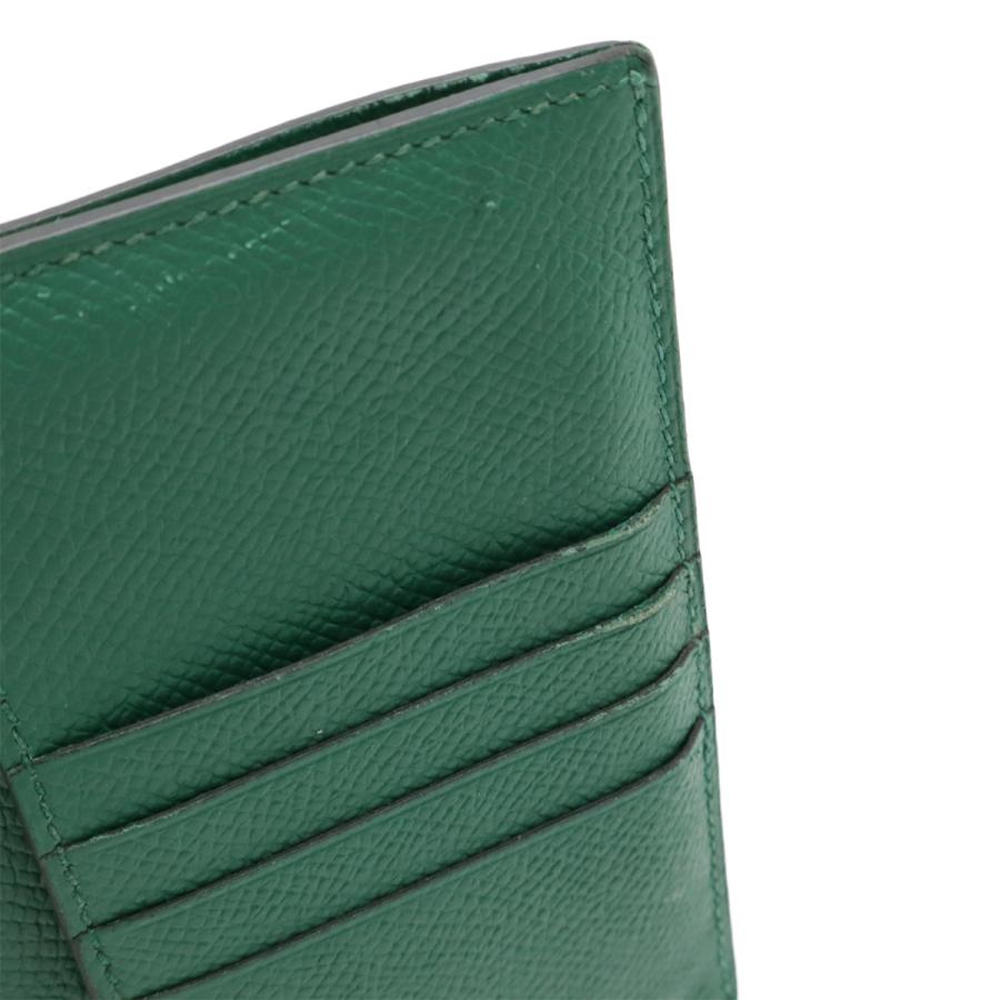 HERMES エルメス ベアンコンパクト 2つ折り財布 二つ折り財布 ヴォーエプソン レザー バンブー 緑 ゴールド金具 C刻印 | HERMES | 05