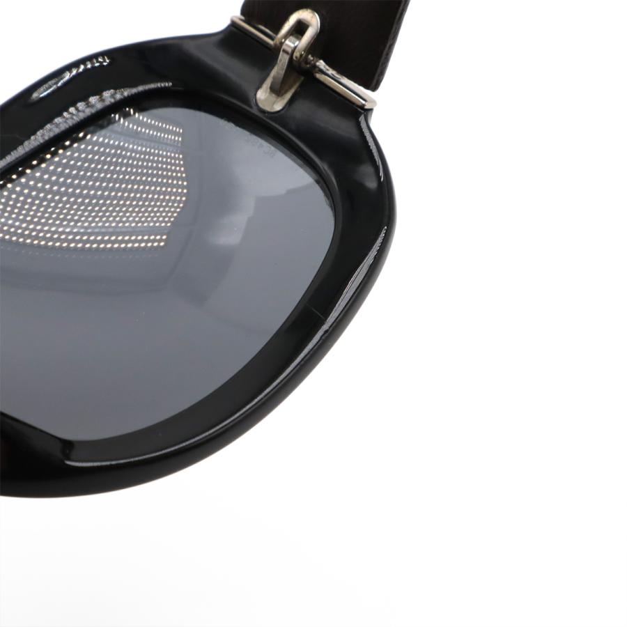 CHANEL シャネル ココマーク マトラッセ サングラス アイウェア レザー スモークレンズ ブラック 黒 ブラウン 茶 シルバー金具 63□15 120 5116-Q | CHANEL | 05