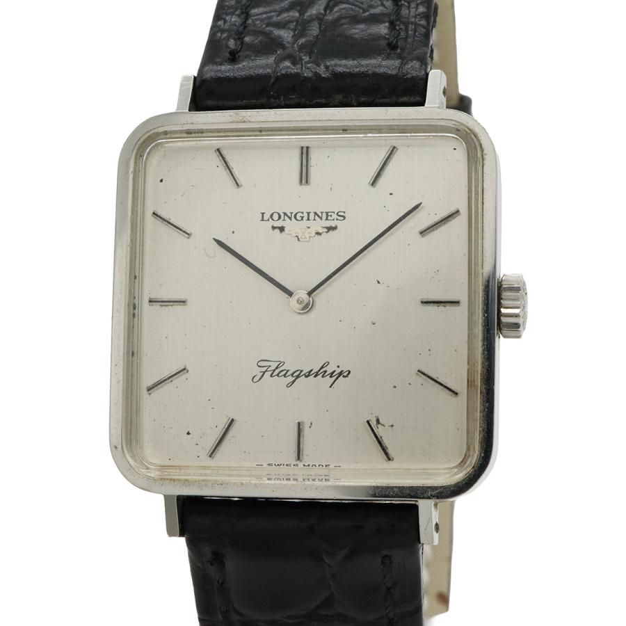 LONGINES ロンジン フラッグシップ シルバー文字盤 SS 革ベルト メンズ 手巻き 腕時計 | LONGINES | 03