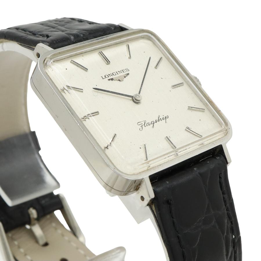 LONGINES（ロンジン） フラッグシップ シルバー文字盤 SS 革ベルト