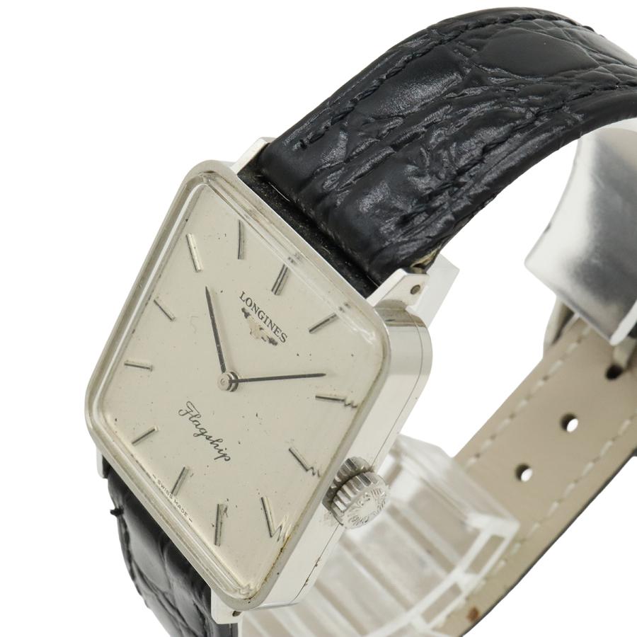 LONGINES（ロンジン） フラッグシップ シルバー文字盤 SS 革ベルト