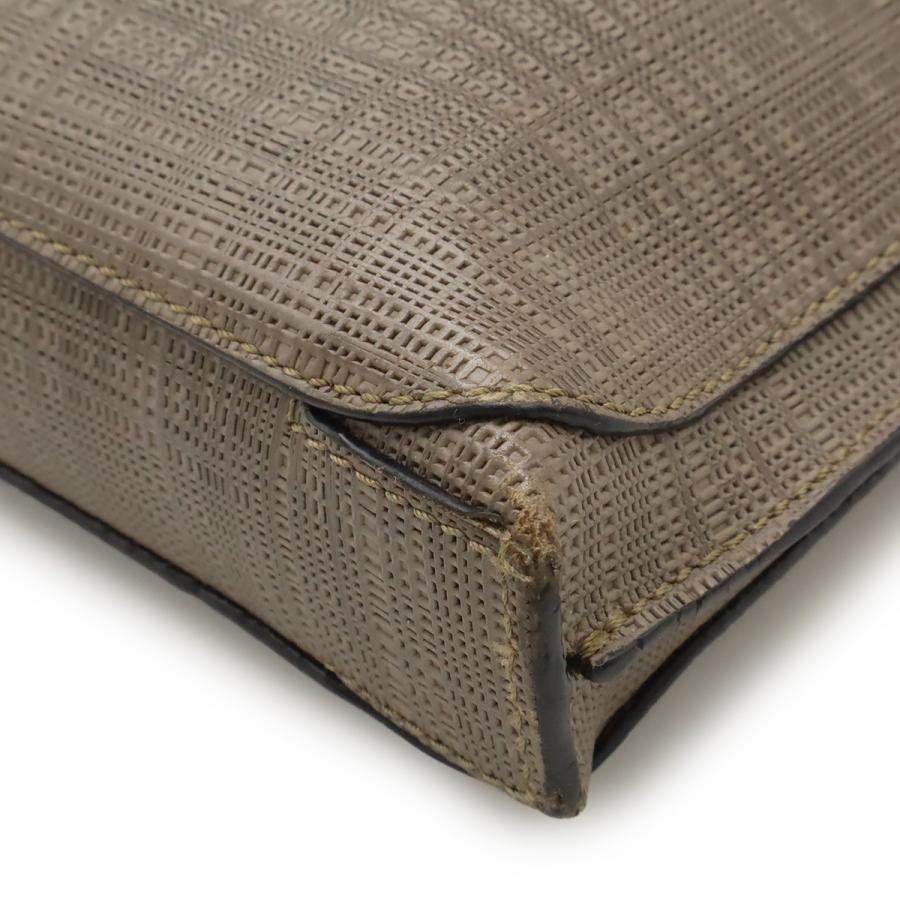 LOEWE ロエベ リネン アナグラム ショルダーバッグ 斜め掛け レザー グレージュ シルバー金具 | LOEWE | 02