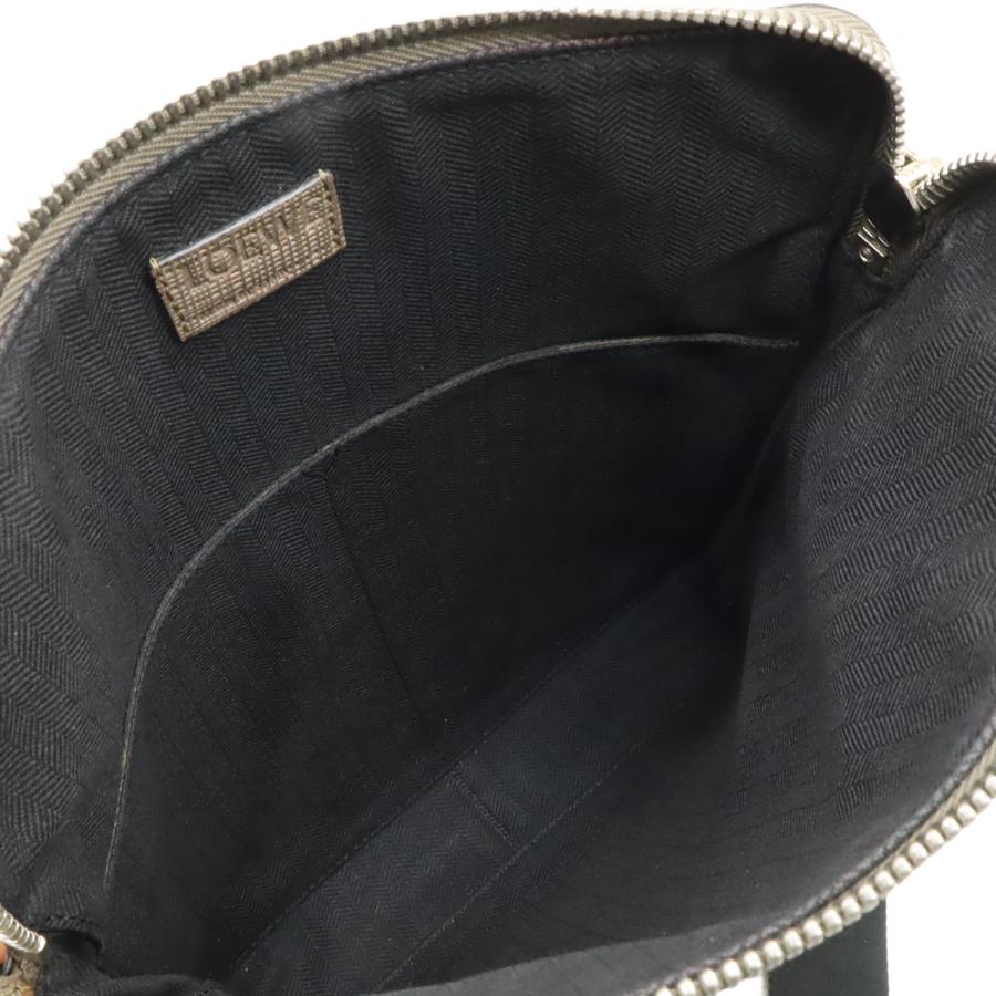 LOEWE ロエベ リネン アナグラム ショルダーバッグ 斜め掛け レザー グレージュ シルバー金具 | LOEWE | 08