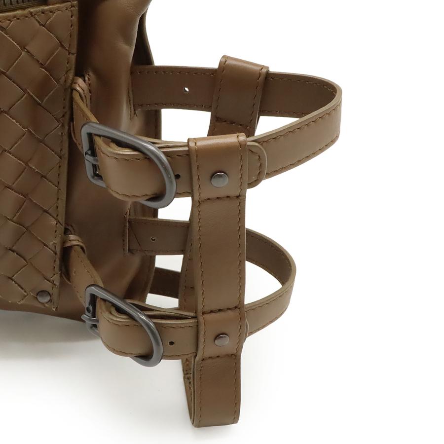 BOTTEGA VENETA ボッテガ ヴェネタ ボッテガベネタ イントレチャート ウエストバッグ ボディバッグ レザー ブラウン 茶 121604 | BOTTEGA VENETA | 08