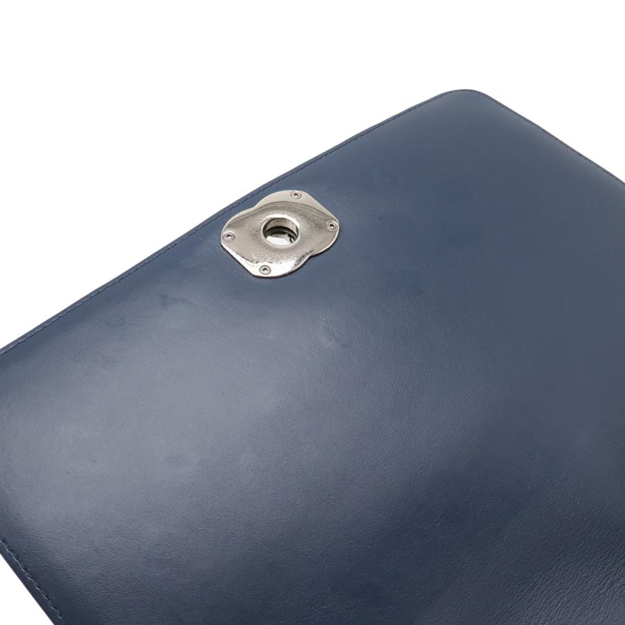 CHANEL シャネル ココボーイ マトラッセ ココマーク チェーンショルダー ショルダーバッグ ポシェット エナメル パテントレザー ネイビー | CHANEL | 08