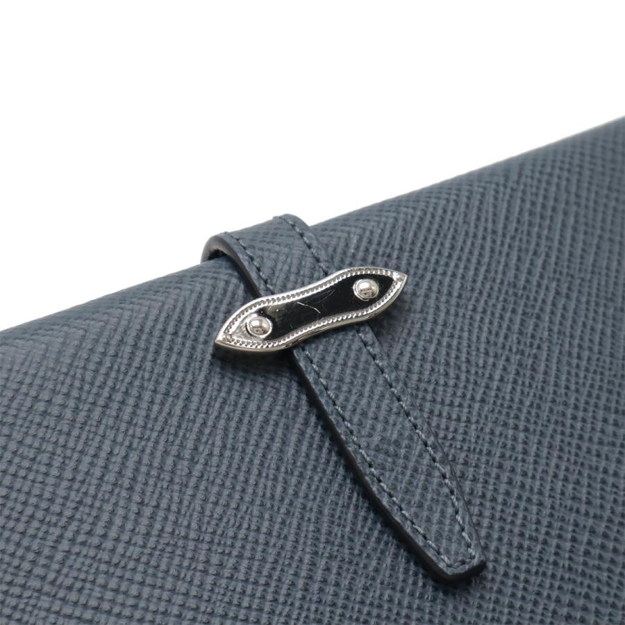 GLOBE TROTTER グローブ トロッター ジェット 2つ折長財布 二つ折り長財布 レザー ネイビー 紺 シルバー金具 | GLOBE-TROTTER | 03