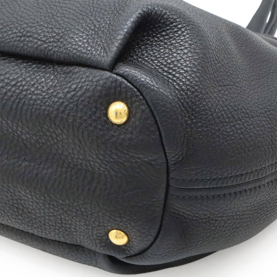 PRADA（プラダ） トートバッグ ハンドバッグ レザー NERO 黒 ブラック