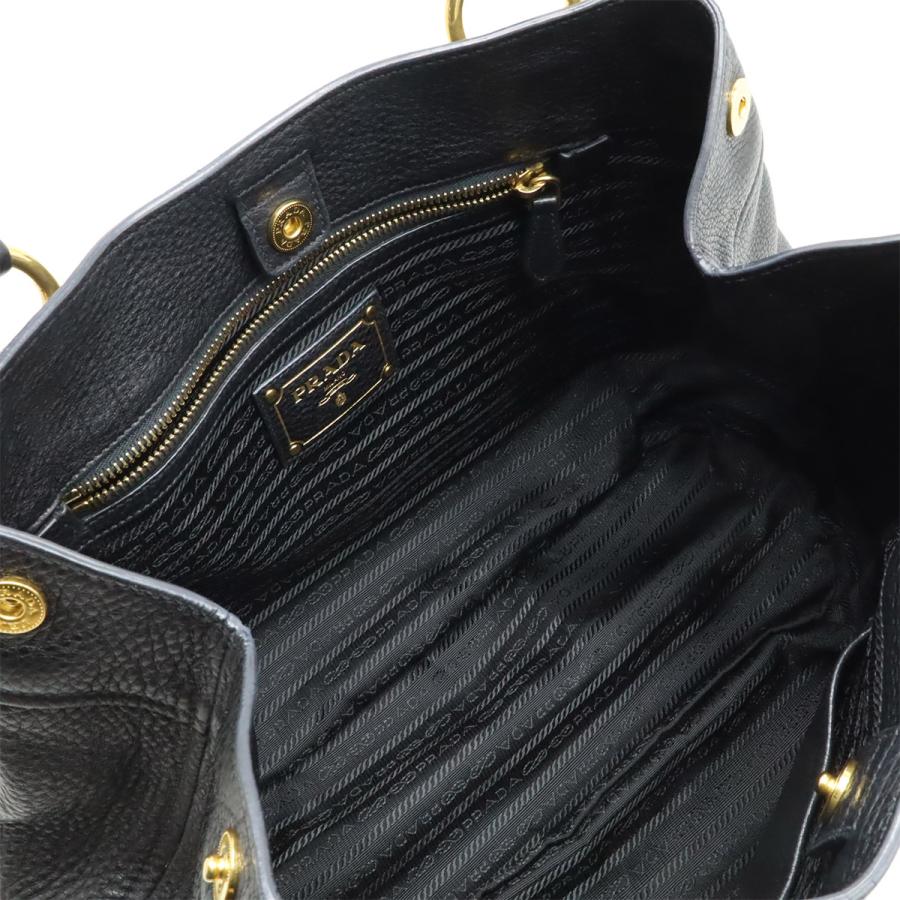PRADA（プラダ） トートバッグ ハンドバッグ レザー NERO 黒 ブラック