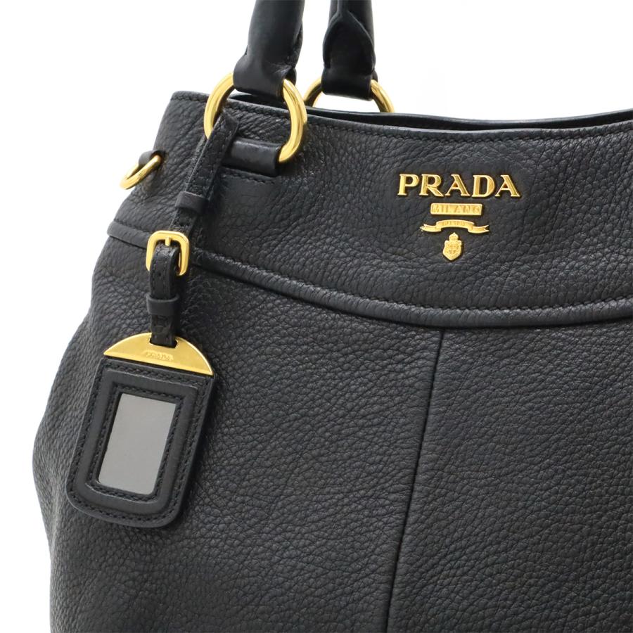 PRADA（プラダ） トートバッグ ハンドバッグ レザー NERO 黒 ブラック