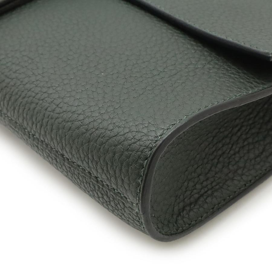 HERMES エルメス エトリヴィエール クラッチバッグ セカンドバッグ フィヨルド レザー ヴェール カーキ シルバー金具 A刻印 | HERMES | 02