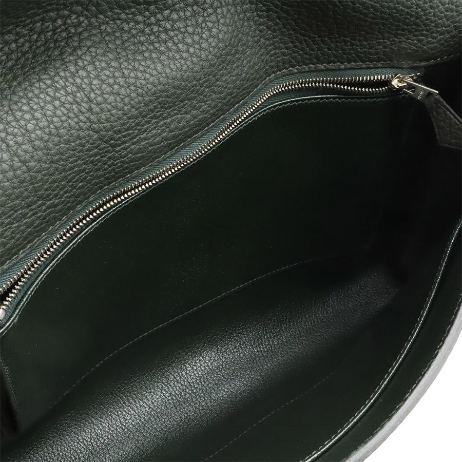 HERMES エルメス エトリヴィエール クラッチバッグ セカンドバッグ フィヨルド レザー ヴェール カーキ シルバー金具 A刻印 | HERMES | 07