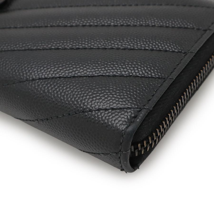 SAINT LAURENT PARIS サン ローラン パリ YSL イブサンローラン モノグラム ラウンドファスナー長財布 レザー ブラック 黒 358094 |  | 02