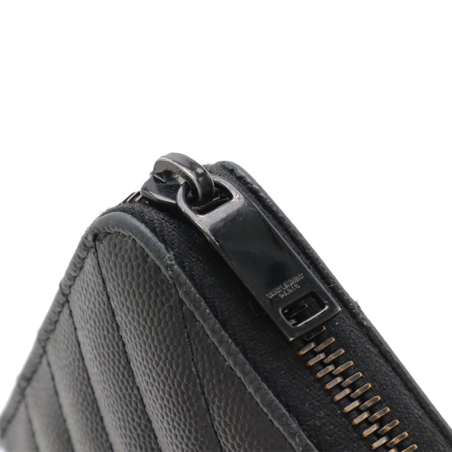SAINT LAURENT PARIS サン ローラン パリ YSL イブサンローラン モノグラム ラウンドファスナー長財布 レザー ブラック 黒 358094 |  | 04
