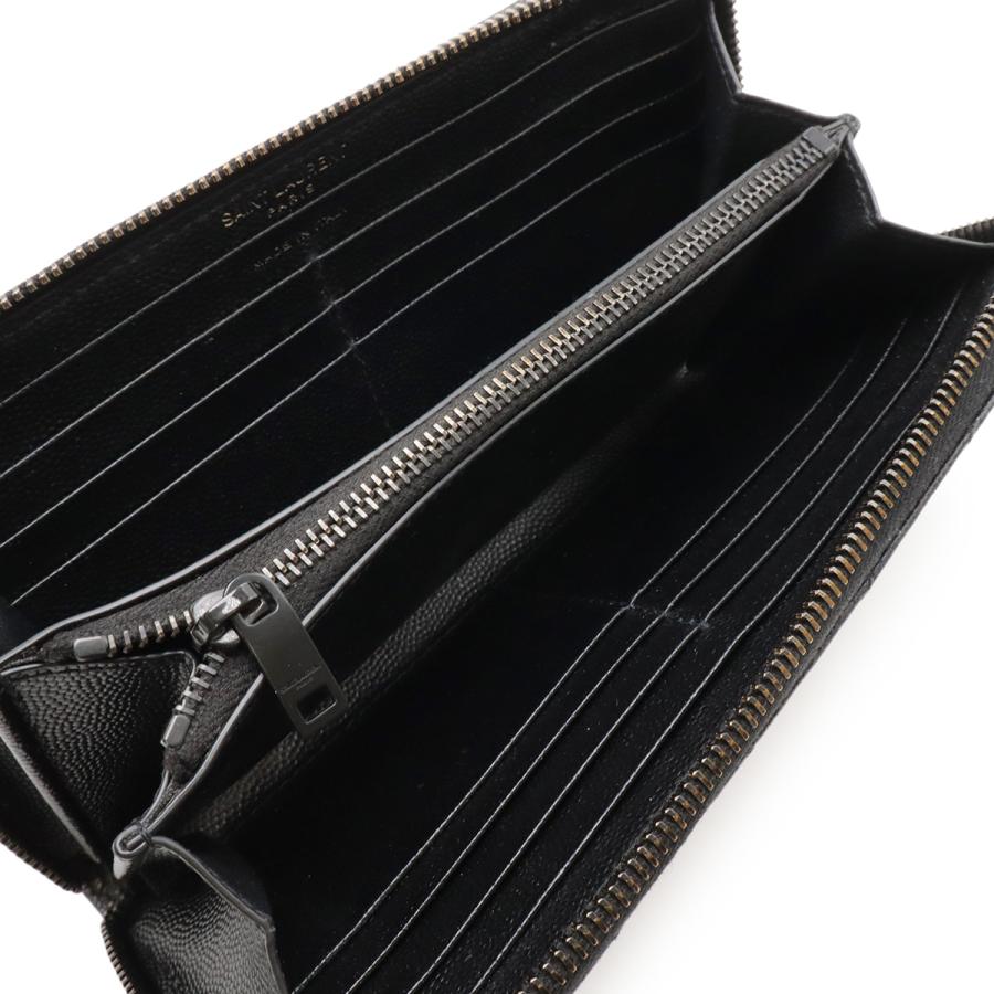 SAINT LAURENT PARIS サン ローラン パリ YSL イブサンローラン モノグラム ラウンドファスナー長財布 レザー ブラック 黒 358094 |  | 05