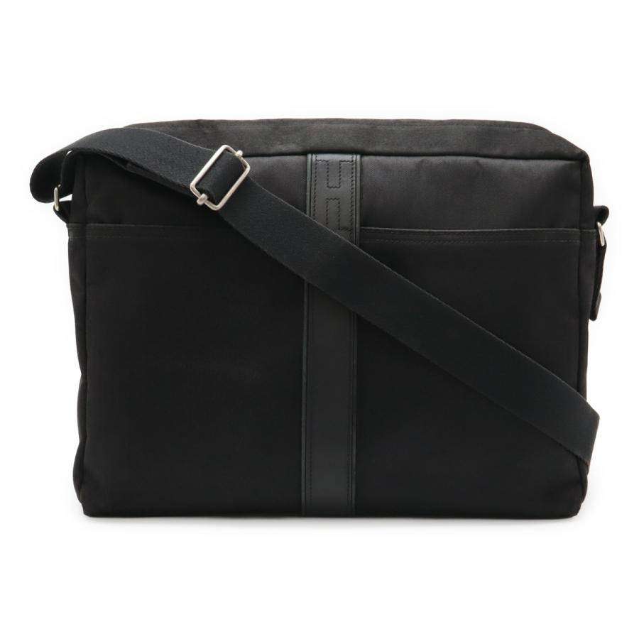 HERMES エルメス アカプルコ バサスMM ショルダーバッグ メッセンジャーバッグ 斜め掛け ナイロン レザー ブラック 黒 | HERMES