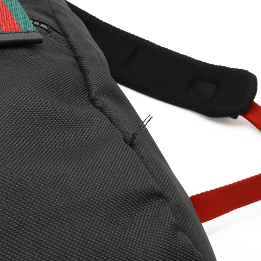GUCCI グッチ テクノキャンバス バックパック リュックサック キャットヘッド レザー メッシュ ブラック 黒 ネイビー レッド グリーン | GUCCI | 08