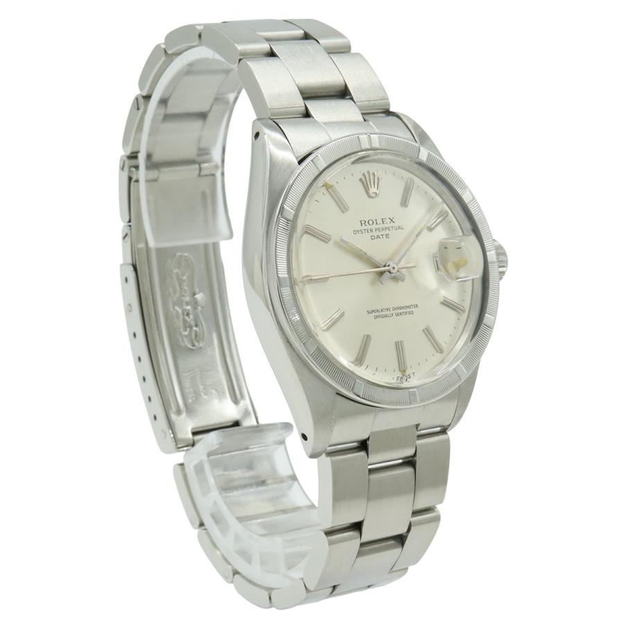 ROLEX ロレックス オイスターパーペチュアル デイト エンジンターンドベゼル シルバー文字盤 SS メンズ オートマ 腕時計 1501 | ROLEX | 02