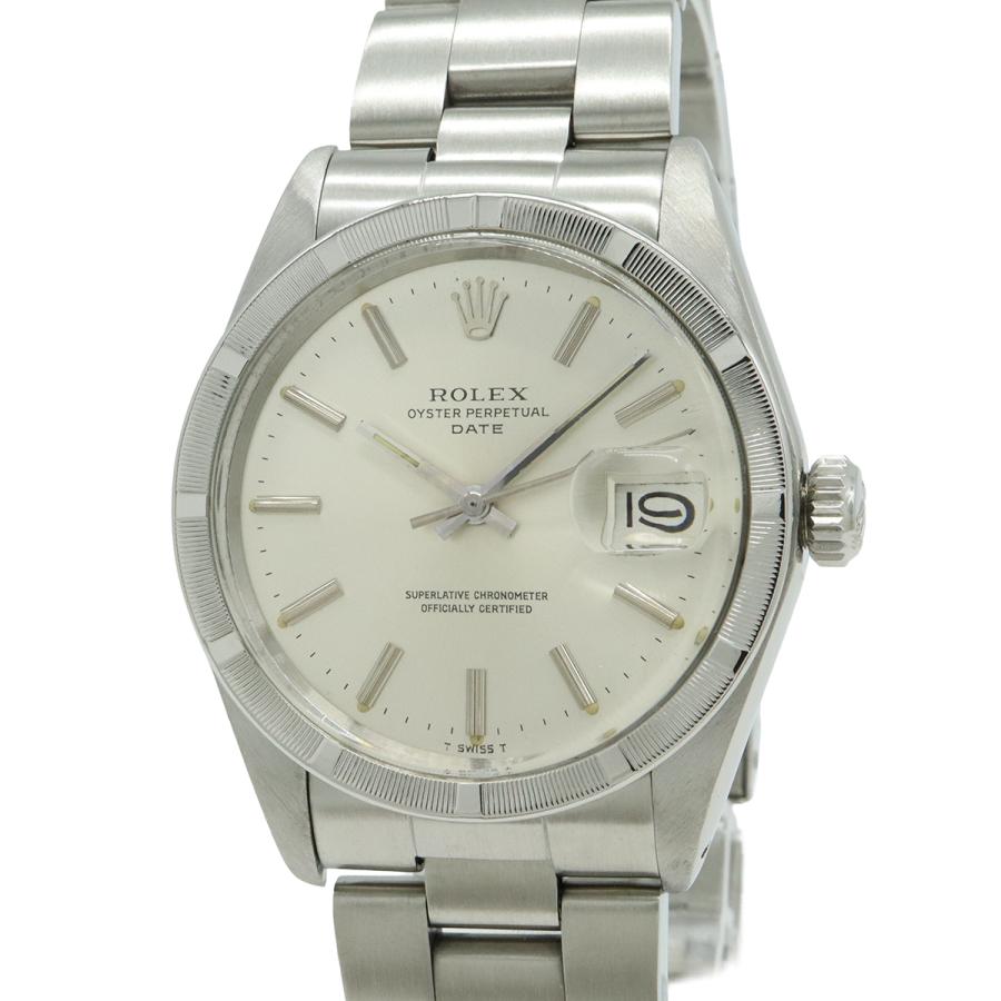ROLEX ロレックス オイスターパーペチュアル デイト エンジンターンドベゼル シルバー文字盤 SS メンズ オートマ 腕時計 1501 | ROLEX | 03