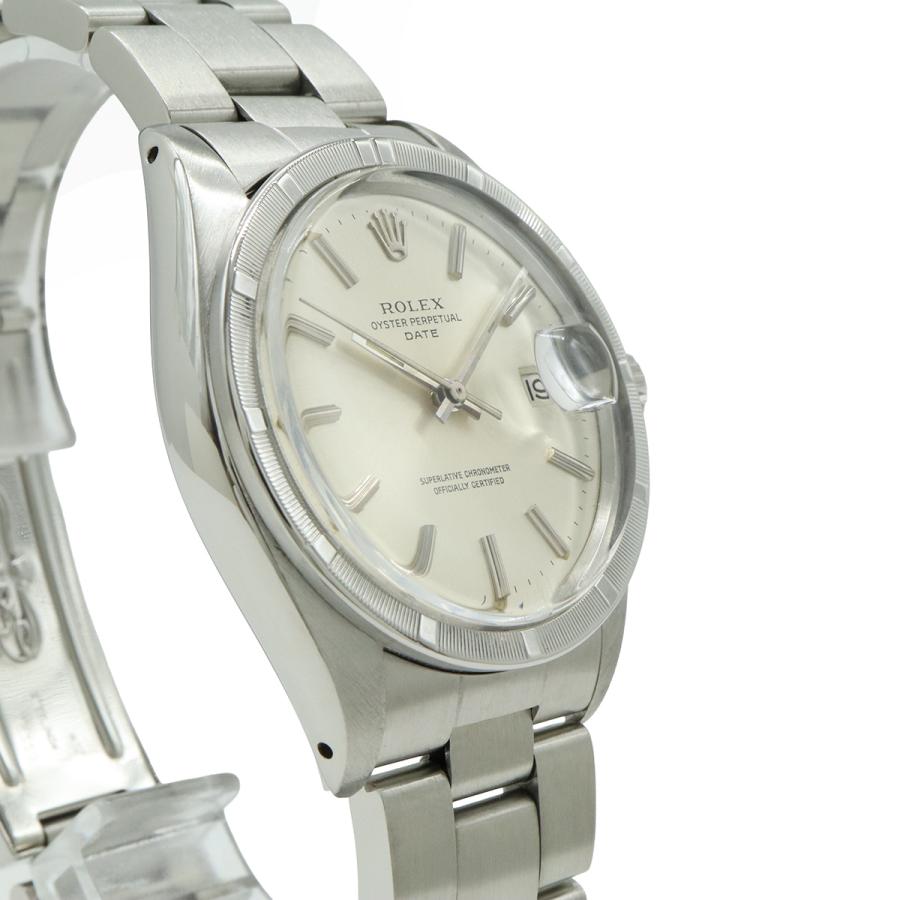 ROLEX ロレックス オイスターパーペチュアル デイト エンジンターンドベゼル シルバー文字盤 SS メンズ オートマ 腕時計 1501 | ROLEX | 04