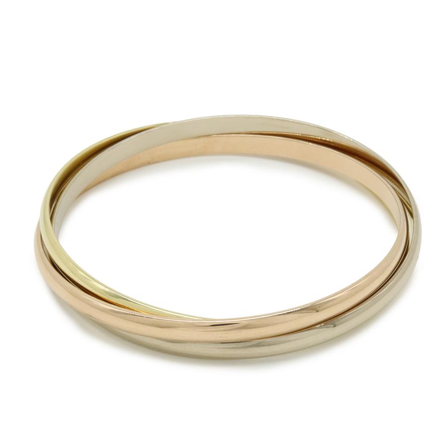 Cartier カルティエ トリニティ ブレスレット バングル スリーカラー K18 750 YG WG PG イエロー ホワイト ピンク ゴールド | Cartier | 01
