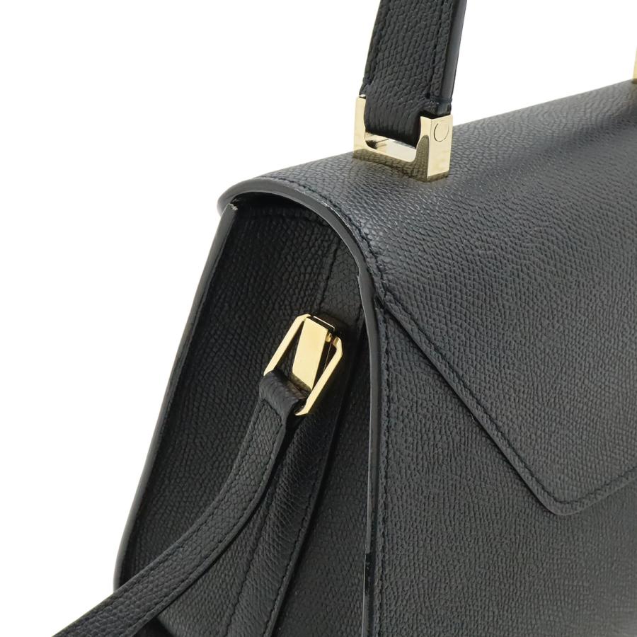 valextra ヴァレクストラ バレクストラ ミニ イジィデ ハンドバッグ ミニバッグ 2WAY ショルダーバッグ レザー ブラック 黒 ゴールド金具 | Valextra | 03