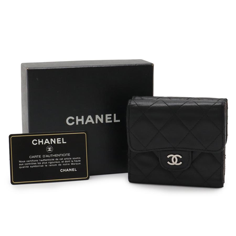 CHANEL（シャネル） マトラッセ ココマーク 2つ折財布 二つ折り W