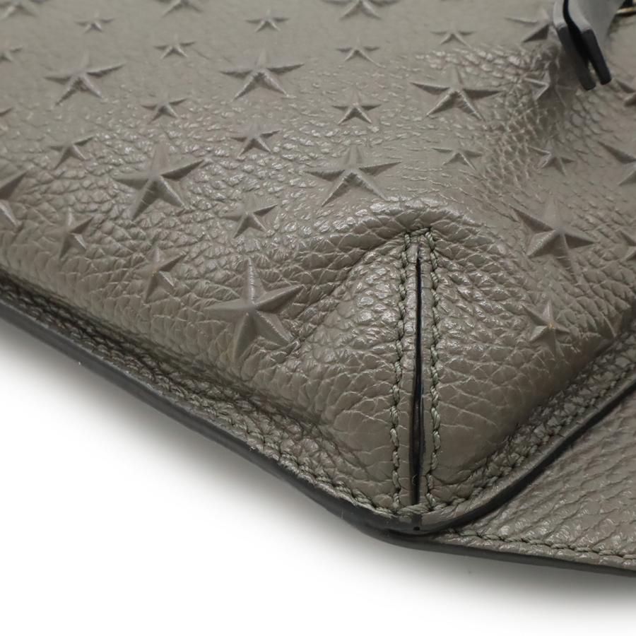 JIMMY CHOO ジミー チュウ ジミーチュウ スターエンボス ボディバッグ ウエストバッグ ショルダーバッグ レザー グレー系 シルバー金具_2