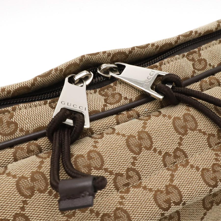 GUCCI グッチ GGキャンバス ラージ スリングバッグ ボディバッグ ウエストバッグ クロスボディバッグ ベージュ ダークブラウン 茶 802096 | GUCCI | 03