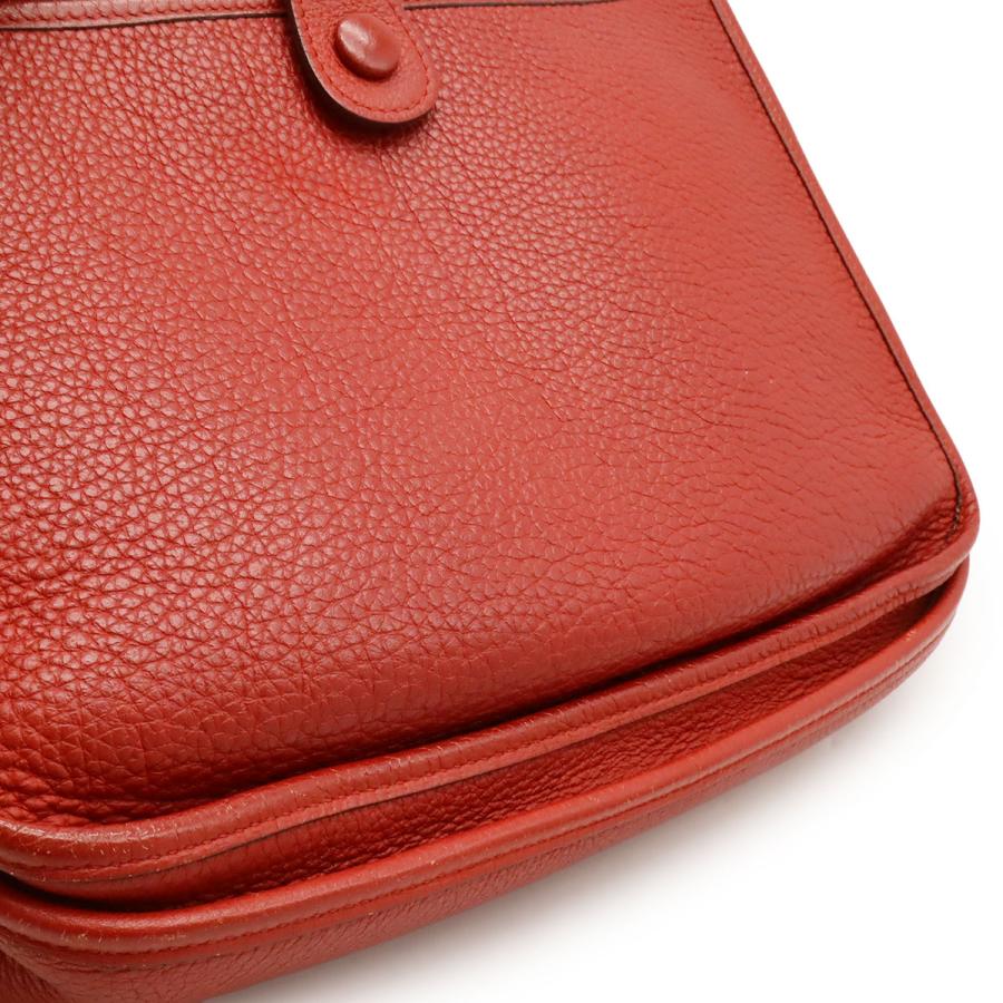 HERMES エルメス エヴリン エブリン II 2 PM ショルダーバッグ 斜め掛け トゴ レザー ルージュヴィフ 赤 レッド シルバー金具 □H刻印 | HERMES | 07