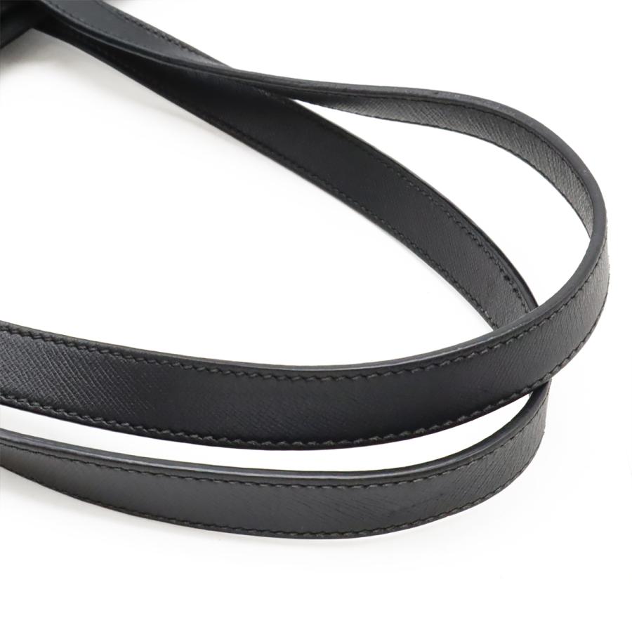 PRADA プラダ トライアングルロゴ トートバッグ 2WAY ショルダーバッグ 斜め掛け ナイロン レザー NERO 黒 ブラック シルバー金具 1BG842 | PRADA | 04