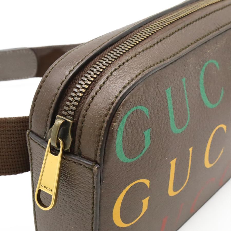 GUCCI（グッチ） ロゴ ベルトバッグ ボディバッグ ウエストバッグ 2WAY