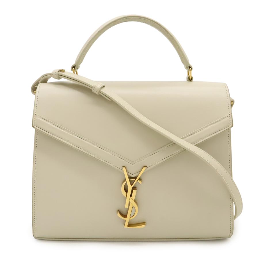 SAINT LAURENT PARIS サン ローラン パリ イブサンローラン カサンドラ トップハンドルバッグ ハンドバッグ 2WAYショルダー レザー ホワイト 578000 SAINT LAURENT PARIS サン ローラン パリ イブサンローラン カサンドラ