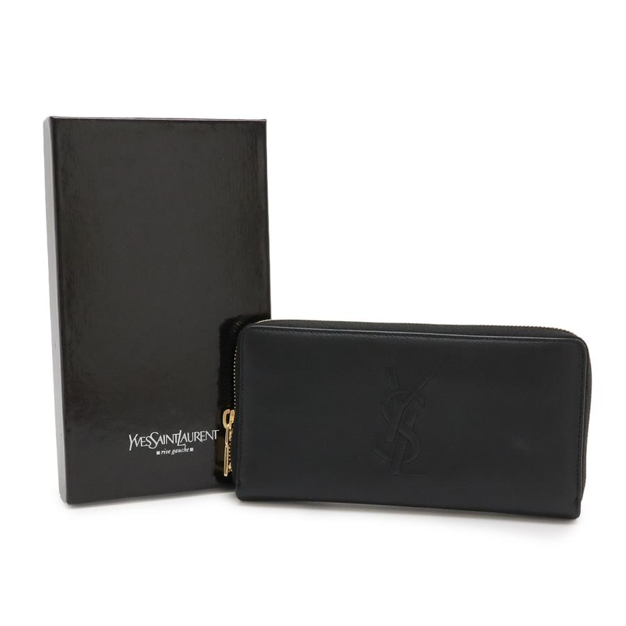YVES SAINT LAURENT イヴ サン ローラン YSL イブサンローラン ラウンドファスナー 長財布 レザー ブラック 黒 ゴールド金具 352904 | Yves Saint Laurent | 06