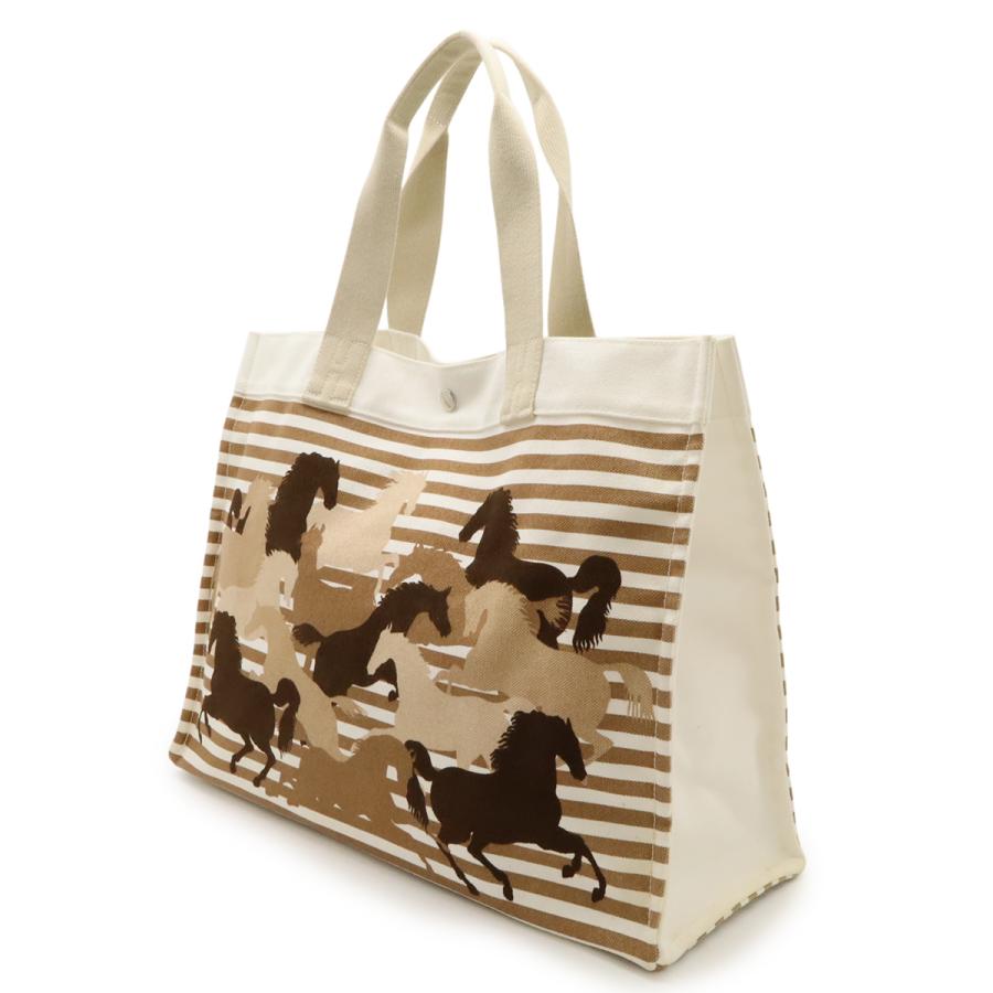 HERMES エルメス シュヴォーアン カモフラージュ トートバッグ ショルダーバッグ ビーチバッグ キャンバス エクリュ ホワイト ブラウン | HERMES | 01