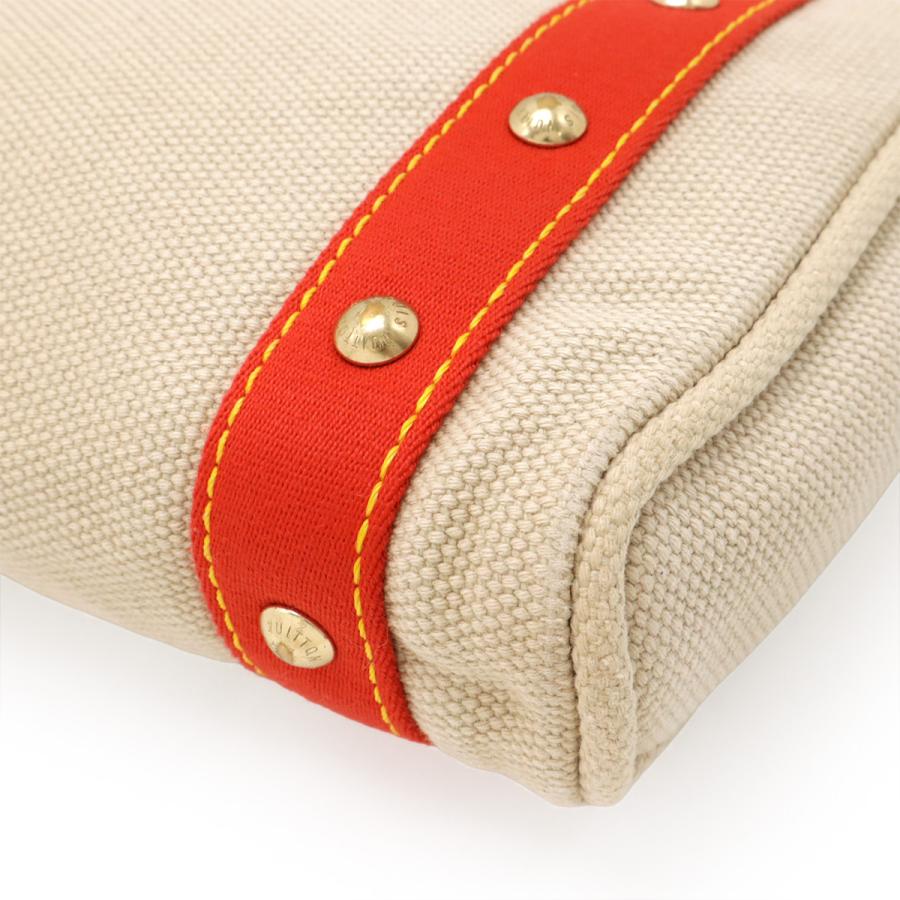 LOUIS VUITTON ルイ ヴィトン アンティグア カバPM ハンドバッグ トートバッグ キャンバス ベージュ ルージュ レッド 赤 ネームタグ欠品 | LOUIS VUITTON | 02