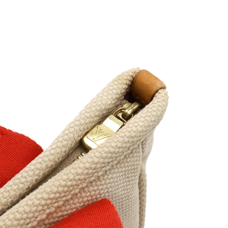 LOUIS VUITTON ルイ ヴィトン アンティグア カバPM ハンドバッグ トートバッグ キャンバス ベージュ ルージュ レッド 赤 ネームタグ欠品 | LOUIS VUITTON | 05