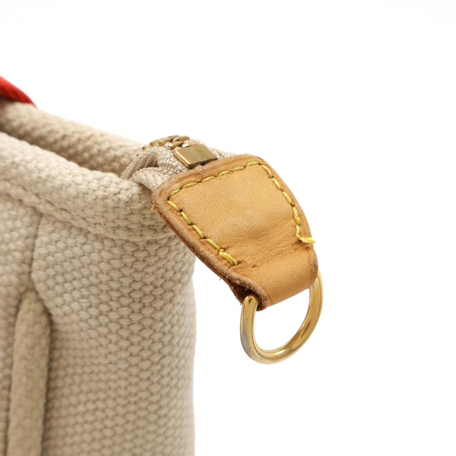 LOUIS VUITTON ルイ ヴィトン アンティグア カバPM ハンドバッグ トートバッグ キャンバス ベージュ ルージュ レッド 赤 ネームタグ欠品 | LOUIS VUITTON | 06