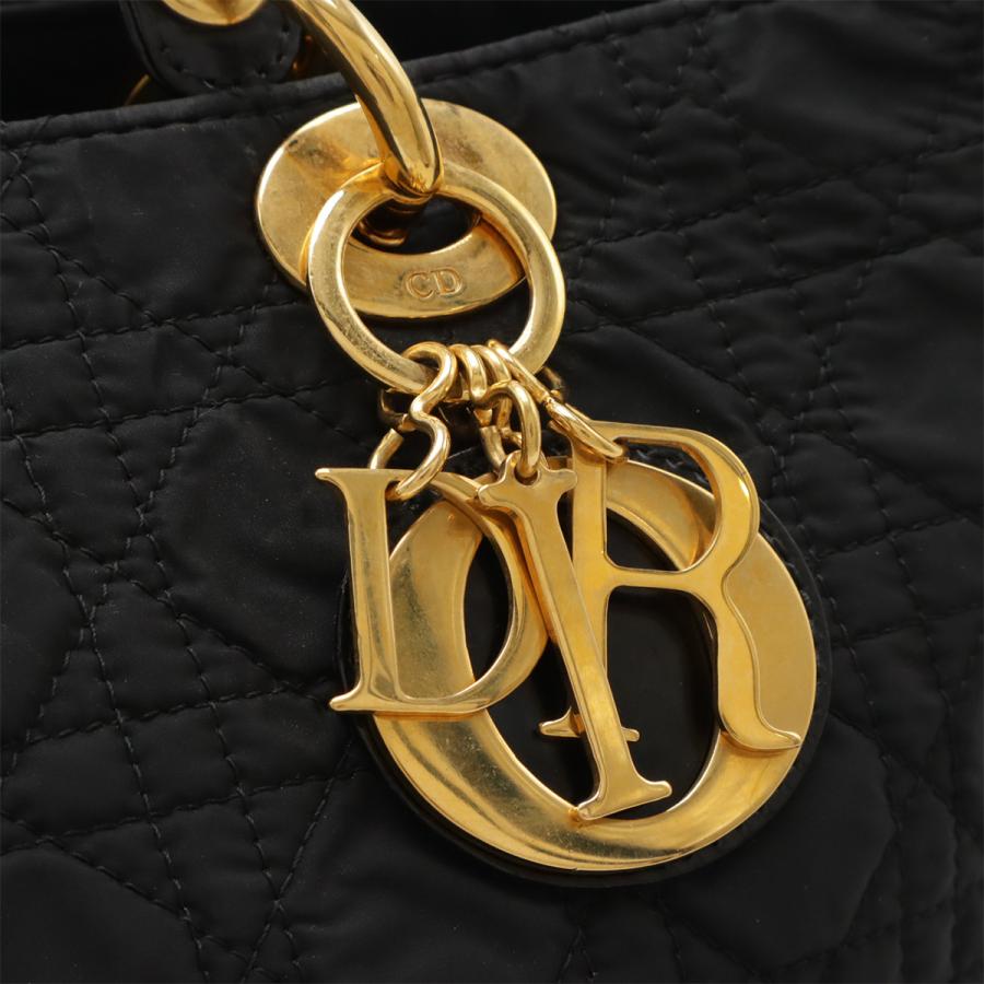 Christian Dior クリスチャン ディオール レディディオール カナージュ ハンドバッグ トートバッグ 2WAYショルダー ナイロン ブラック | Christian Dior | 03