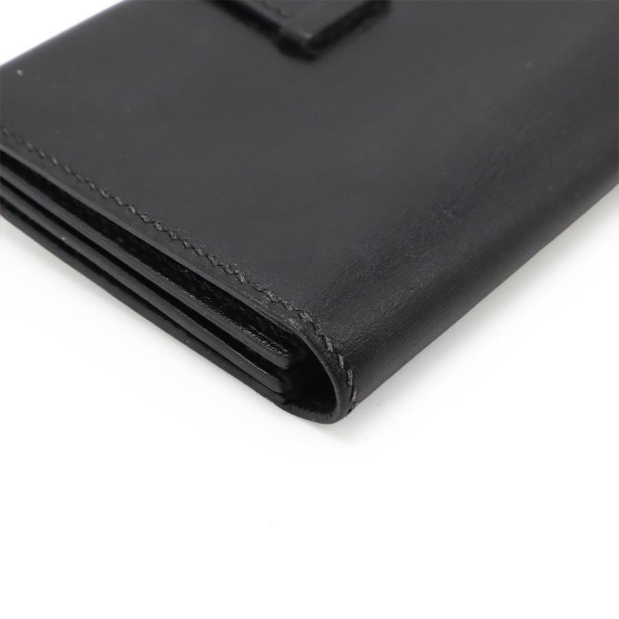 HERMES エルメス ベアン カードケース 名刺入れ パスケース ボックスカーフ BOXカーフ レザー ブラック 黒 シルバー金具 □G刻印 | HERMES | 02