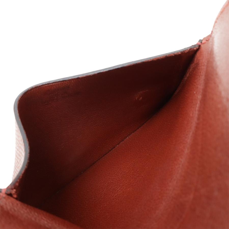 HERMES エルメス セリエ カードケース 名刺入れ パスケース ヴォーエプソン レザー レッドブラウン系 赤茶 シルバー金具 □I刻印 | HERMES | 05